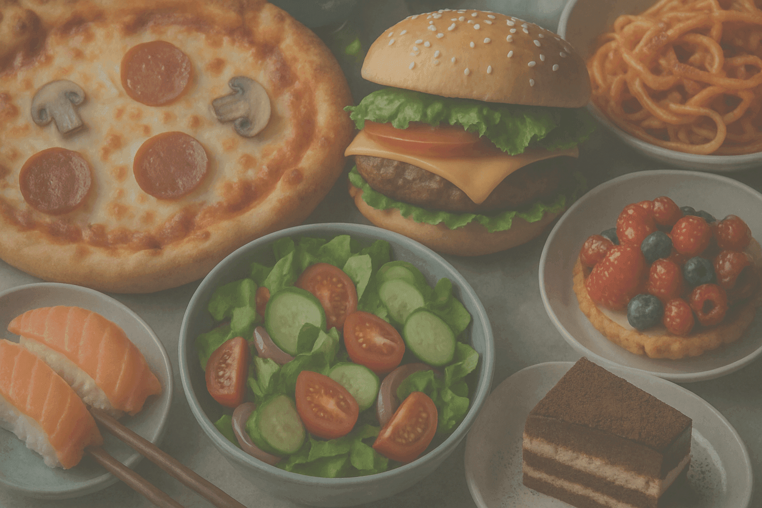 Colagem de comidas