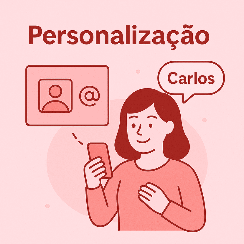 Ilustração da Personalização